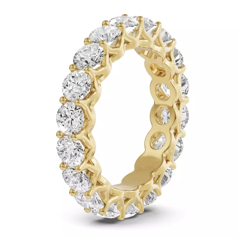 14K Yellow Gold Unity Prong Lab Eternity Band (3.00ct. tw.)