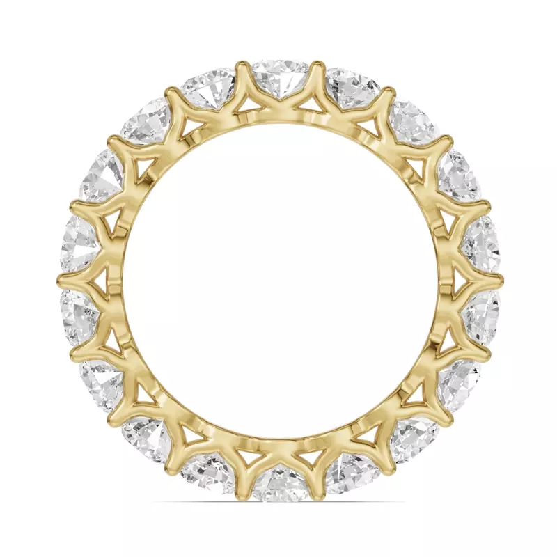 14K Yellow Gold Unity Prong Lab Eternity Band (3.00ct. tw.)