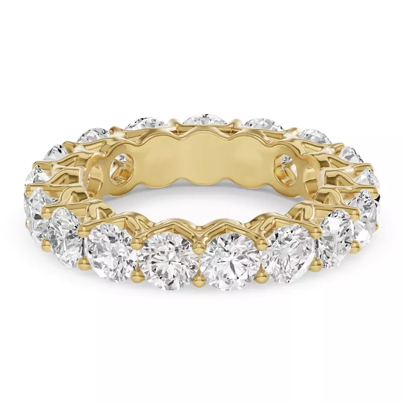 14K Yellow Gold Unity Prong Lab Eternity Band (3.75ct. tw.)