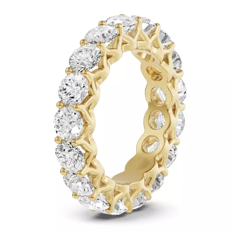 14K Yellow Gold Unity Prong Lab Eternity Band (3.75ct. tw.)