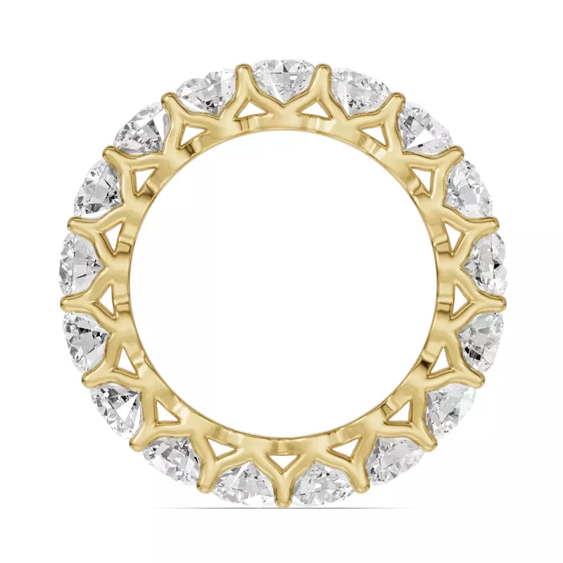 14K Yellow Gold Unity Prong Lab Eternity Band (3.75ct. tw.)
