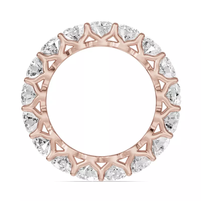 18K Rose Gold Unity Prong Lab Eternity Band (3.75ct. tw.)