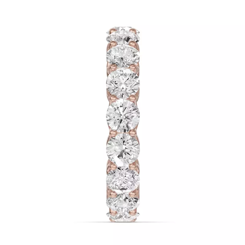18K Rose Gold Unity Prong Lab Eternity Band (3.75ct. tw.)