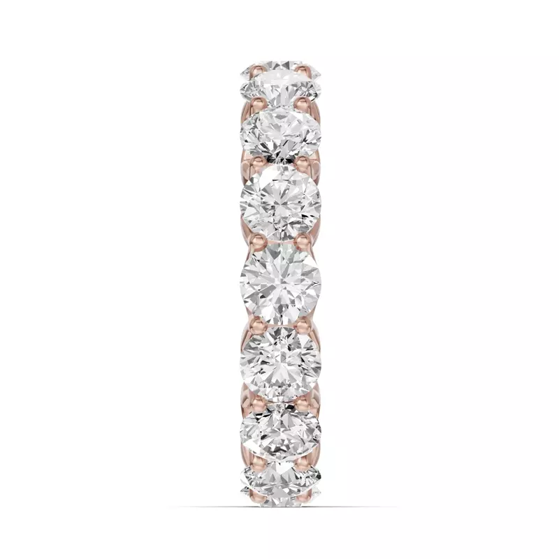 14K Rose Gold Unity Prong Lab Eternity Band (4.80ct. tw.)