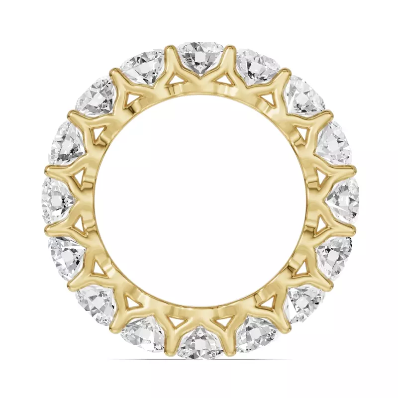 14K Yellow Gold Unity Prong Lab Eternity Band (4.80ct. tw.)