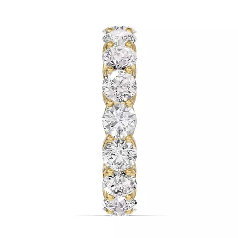 14K Yellow Gold Unity Prong Lab Eternity Band (4.80ct. tw.)