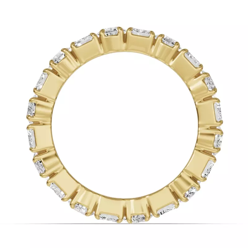 14K Yellow Gold Oval and Emerald-Cut Lab Diamond Eternity Band (4.5ct tw)