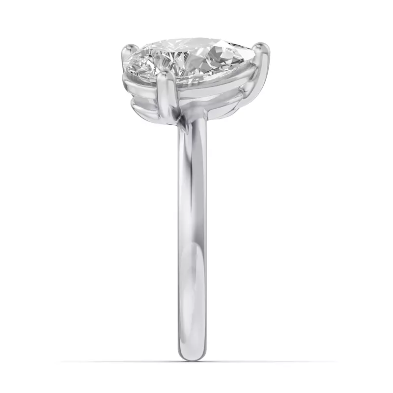 Platinum Toi Et Moi Oval & Pear Lab Diamond Ring (3.00ct tw)