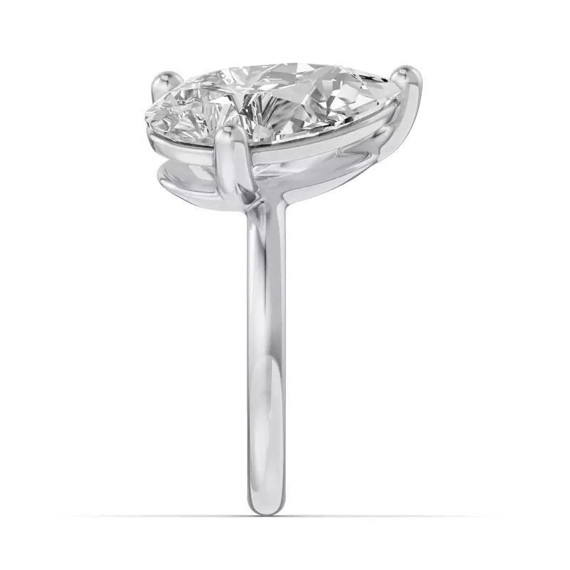 Platinum Toi Et Moi Oval & Pear Lab Diamond Ring (6.00ct tw)