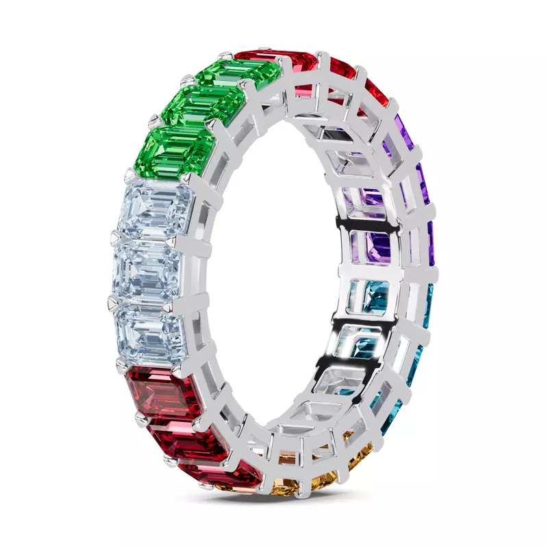 14K White Gold Chromara Eternity Band (4.50 ct. tw.)