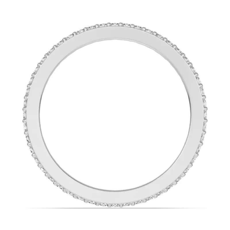 Platinum Emerald & Diamond XO Eternity Ring
