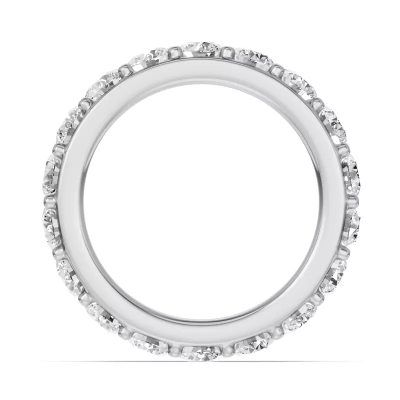 14K White Gold Shared Prong Lab Eternity Band (3.00ct. tw.)