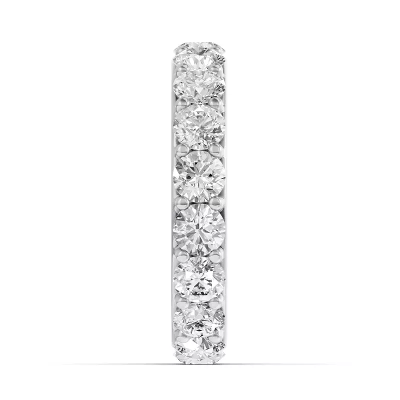 14K White Gold Shared Prong Lab Eternity Band (3.00ct. tw.)