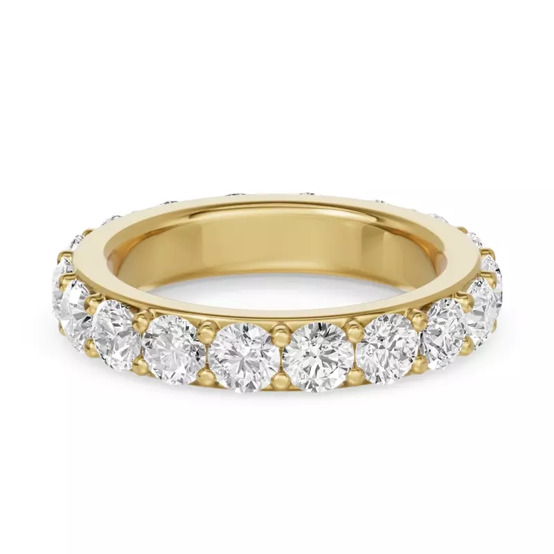 14K Yellow Gold Shared Prong Lab Eternity Band (3.00ct. tw.)