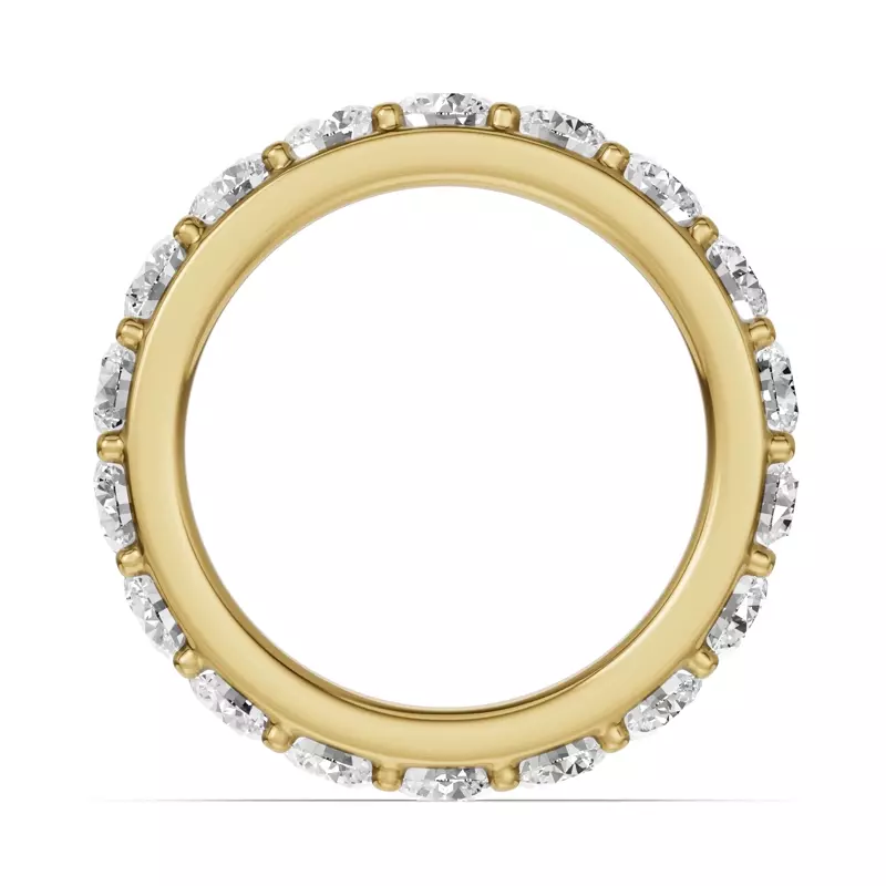 14K Yellow Gold Shared Prong Lab Eternity Band (3.00ct. tw.)