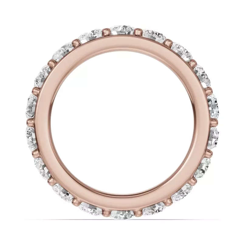 18K Rose Gold Shared Prong Diamond Eternity Band (3.00ct. tw.)