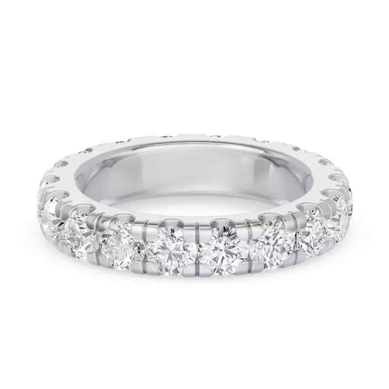 14K White Gold Classic Lab Eternity Band (3.00ct. tw.)