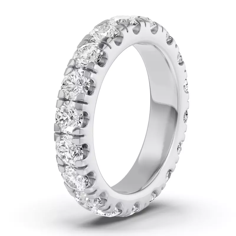 14K White Gold Classic Lab Eternity Band (3.00ct. tw.)