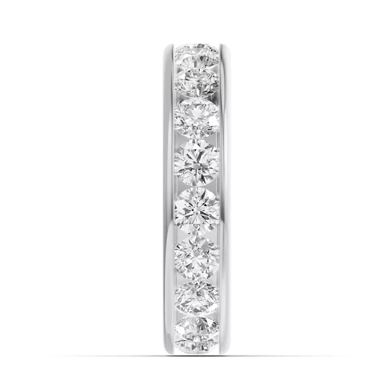 14K White Gold Channel-Set Lab Eternity Band (3.00ct. tw.)