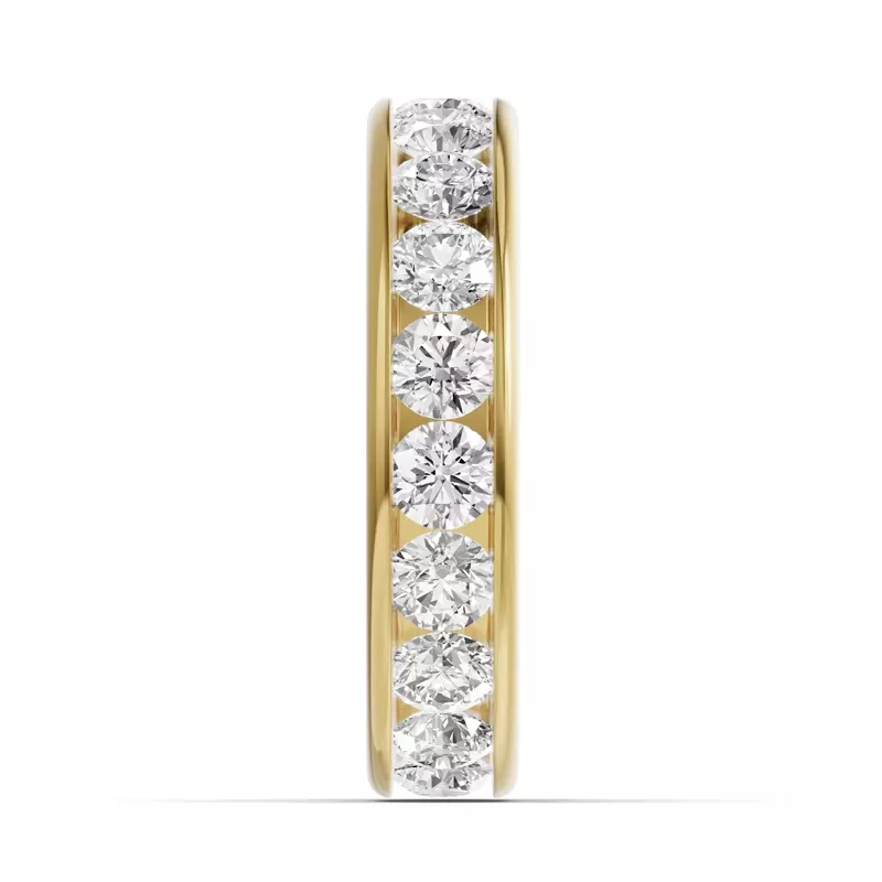 18K Yellow Gold Channel-Set Lab Eternity Band (3.00ct. tw.)