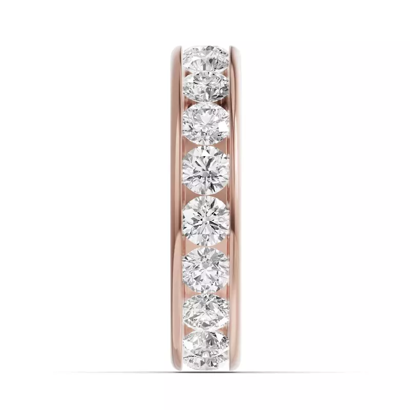 18K Rose Gold Channel-Set Diamond Eternity Band (3.00ct. tw.)