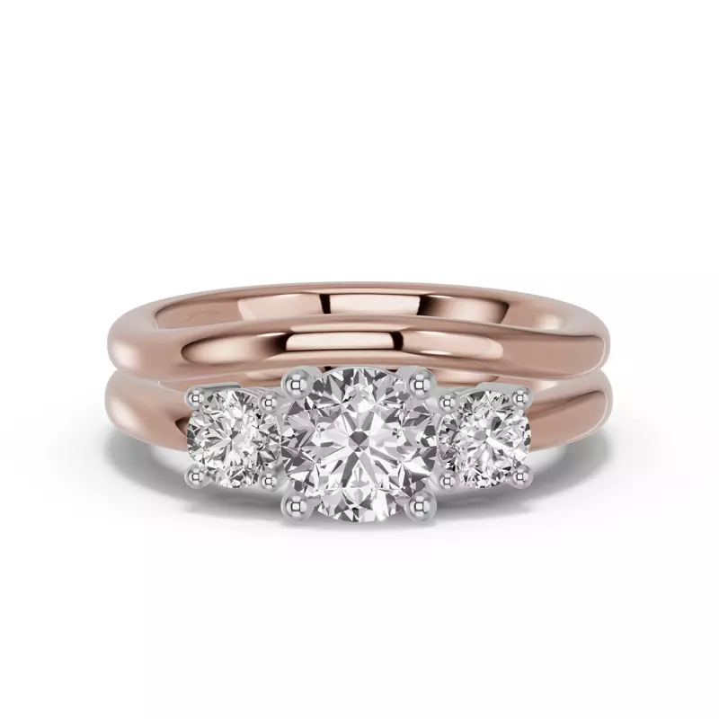 14K Rose Gold Classic Contoured Band