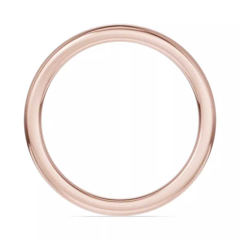 14K Rose Gold Classic Contoured Band