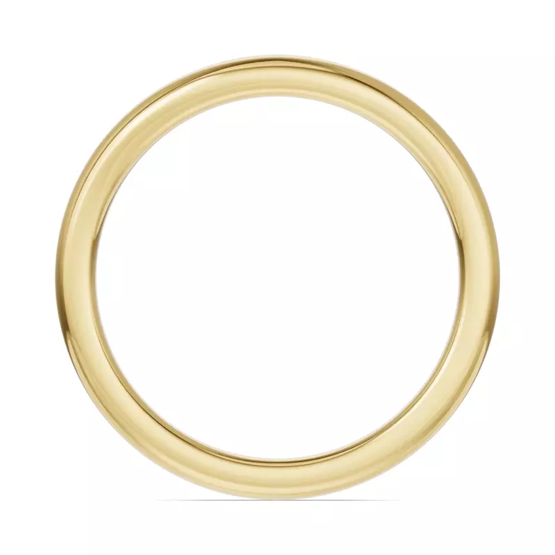 14K Yellow Gold Classic Contoured Band