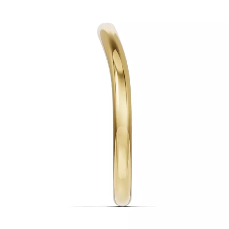 14K Yellow Gold Classic Contoured Band