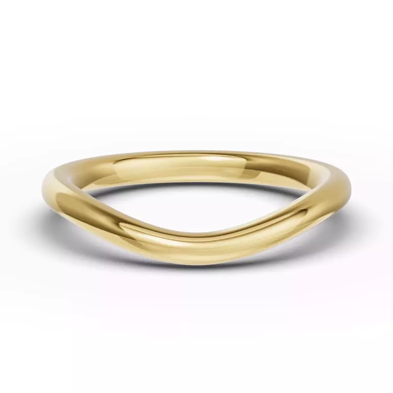 Classic Curved Wedding Band