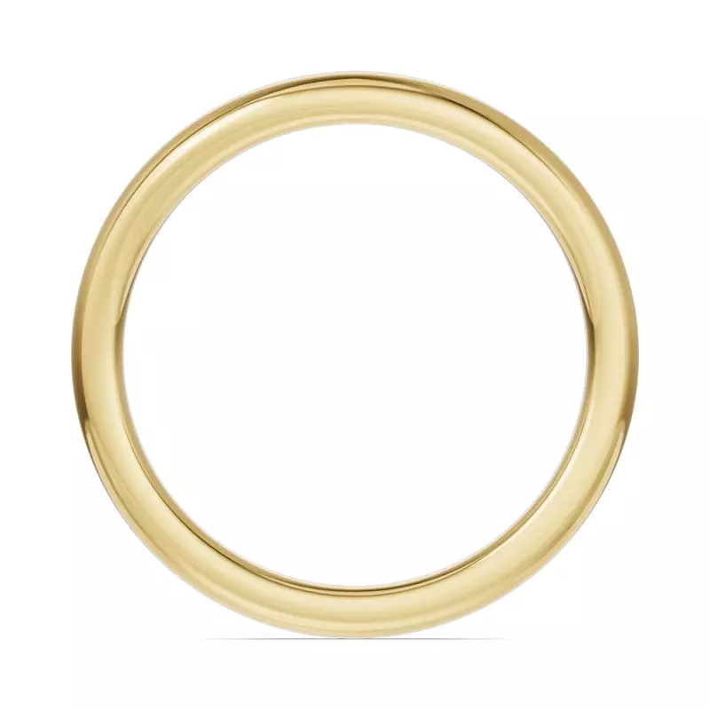 14K Yellow Gold Classic Contour Wedding Band