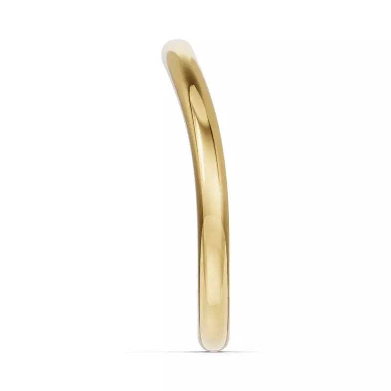 14K Yellow Gold Classic Contour Wedding Band