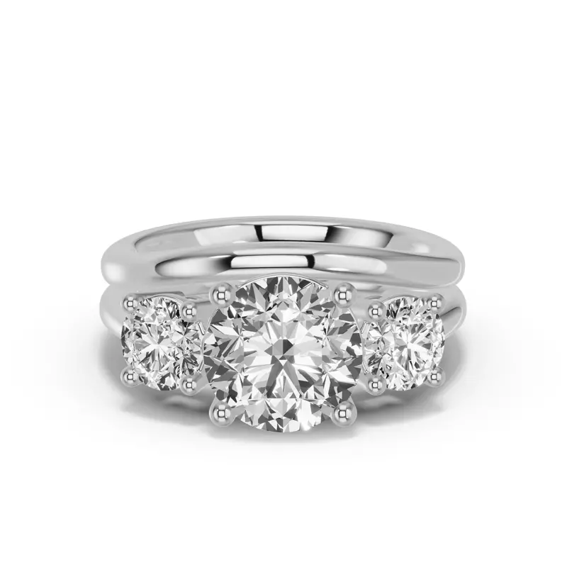 18K White Gold Classic Contour Wedding Band