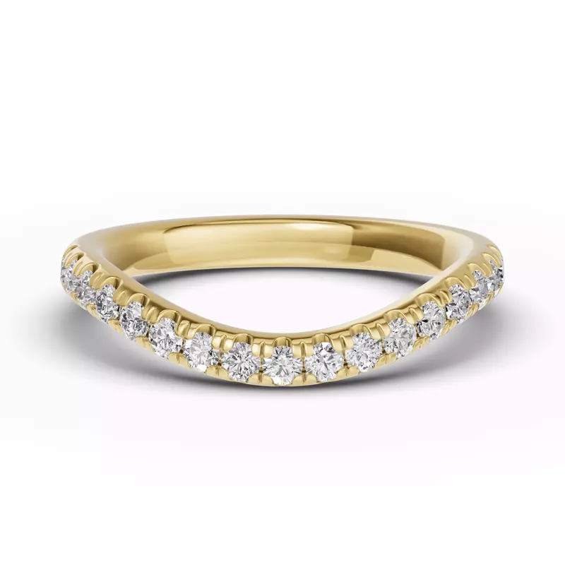 Classic Contoured Pavé Band (0.44 ct. tw.)
