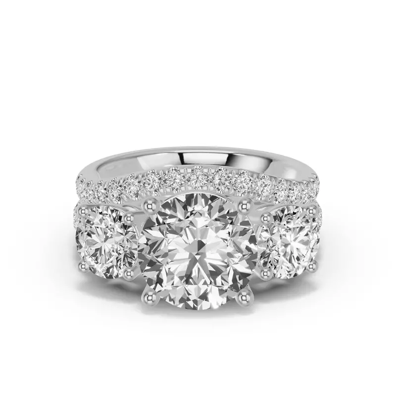18K White Gold Classic Contoured Pavé Band (0.44 ct. tw.)