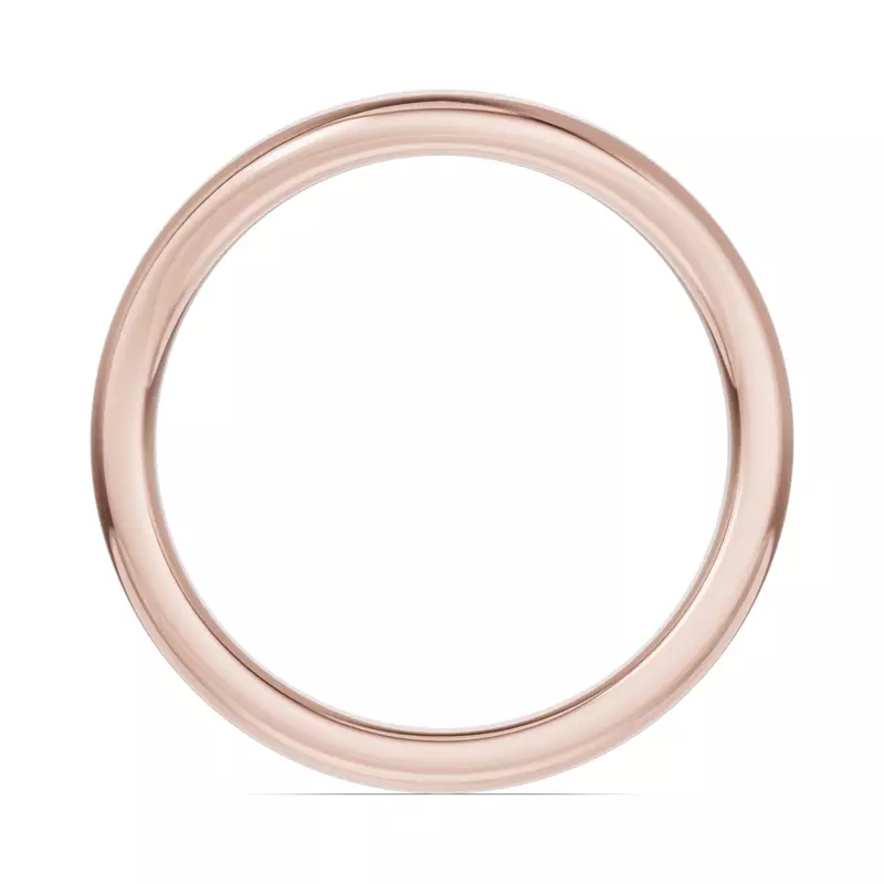18K Rose Gold Classic Contour Fit Band