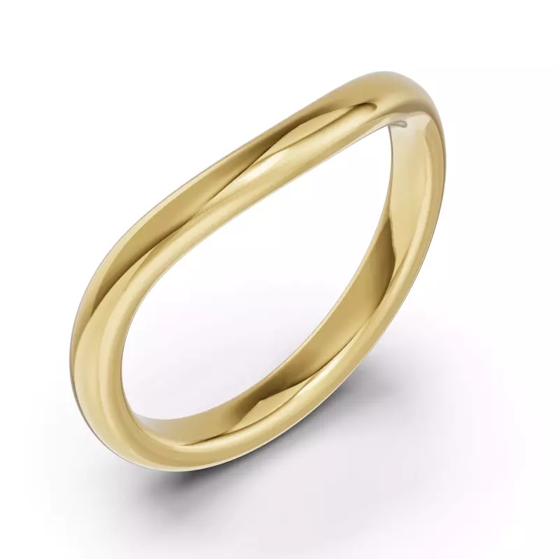 18K Yellow Gold Classic Contour Fit Band