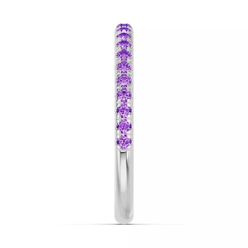 Platinum Chroma Amethyst Band