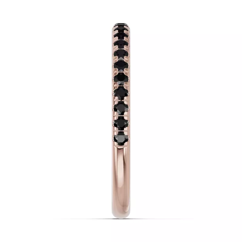 18K Rose Gold Chroma Black Diamond Band
