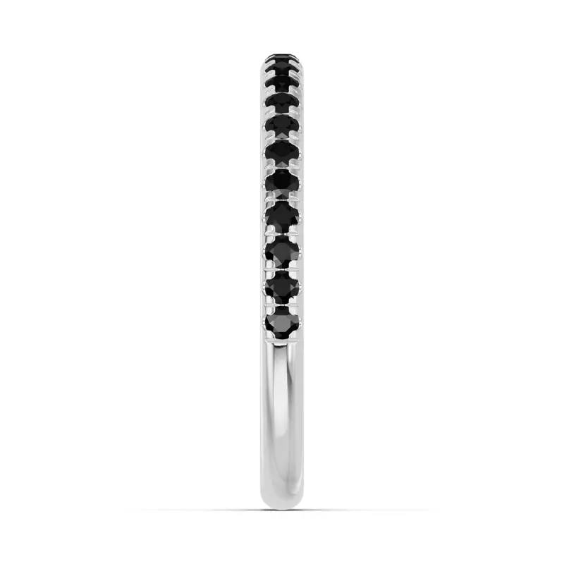 18K White Gold Chroma Black Diamond Band