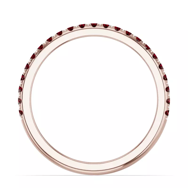 18K Rose Gold Chroma Garnet Band