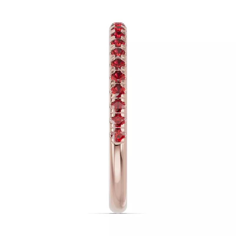 18K Rose Gold Chroma Garnet Band