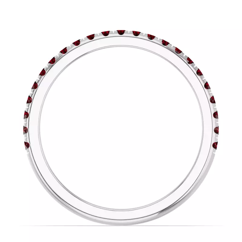 Platinum Chroma Garnet Band