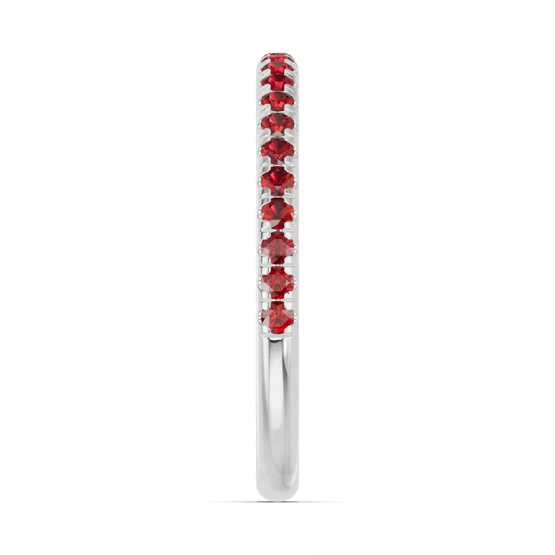 Platinum Chroma Garnet Band