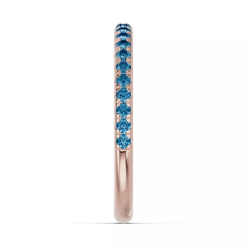 18K Rose Gold Chroma London Blue Topaz Band