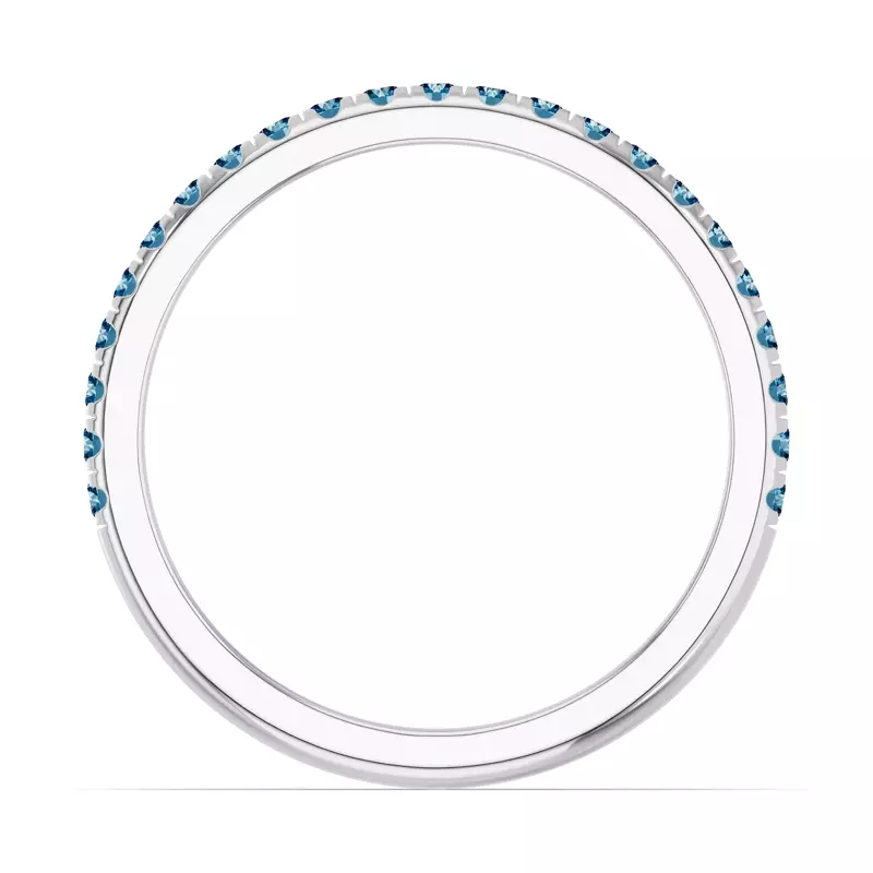 Platinum Chroma London Blue Topaz Band