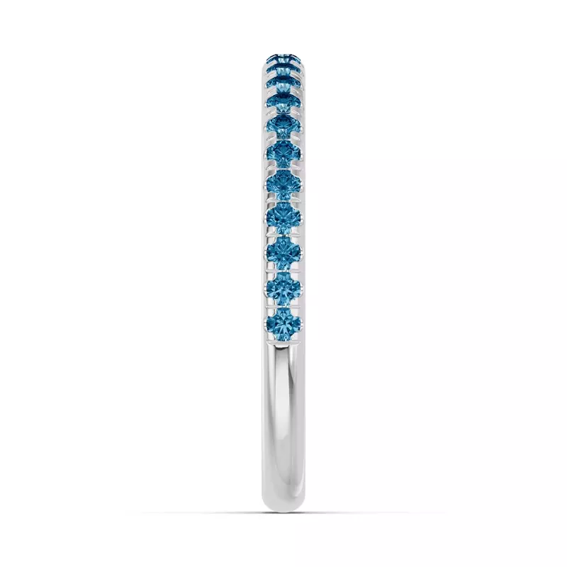 Platinum Chroma London Blue Topaz Band