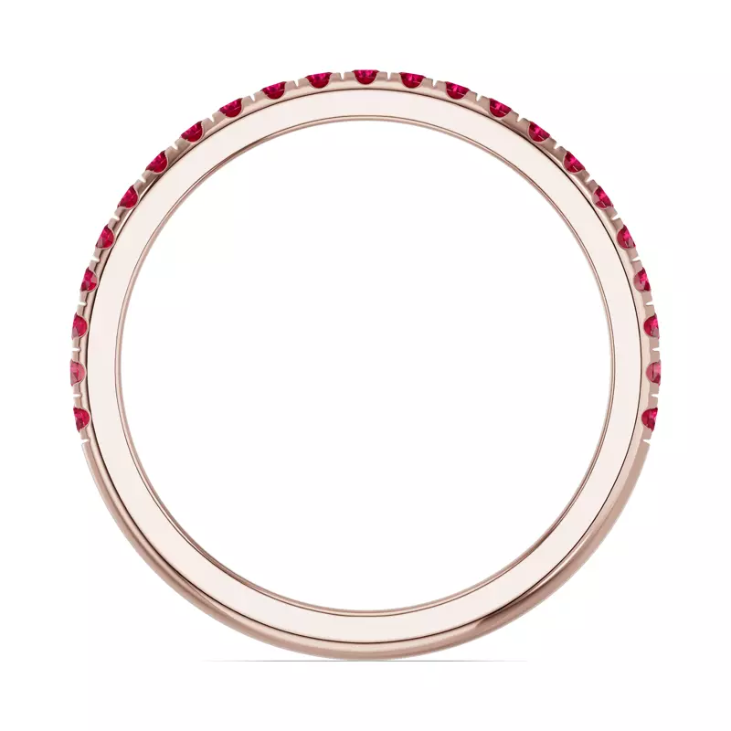 18K Rose Gold Chroma Ruby Band