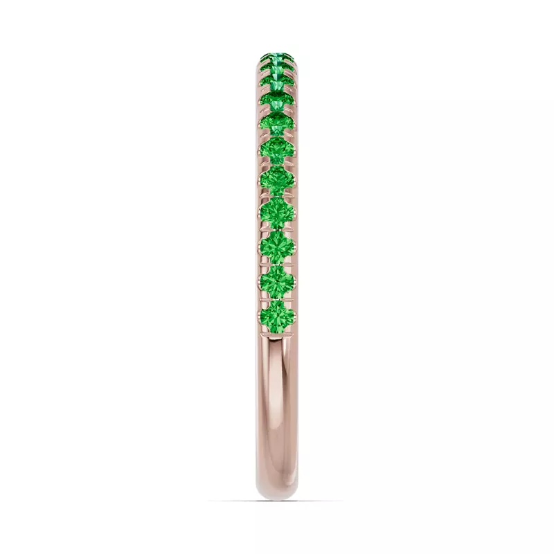 18K Rose Gold Chroma Tsavorite Band