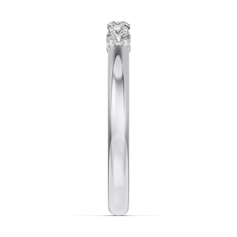 14K White Gold Unity Prong 5-Stone Band (.25 ct. tw.)